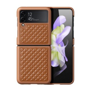 Dux Ducis Venice etui Samsung Galaxy Z Flip 4 skórzany pokrowiec brązowe