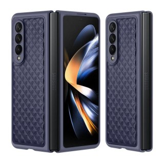 Dux Ducis Venice etui Samsung Galaxy Z Fold 4 skórzany pokrowiec niebieskie