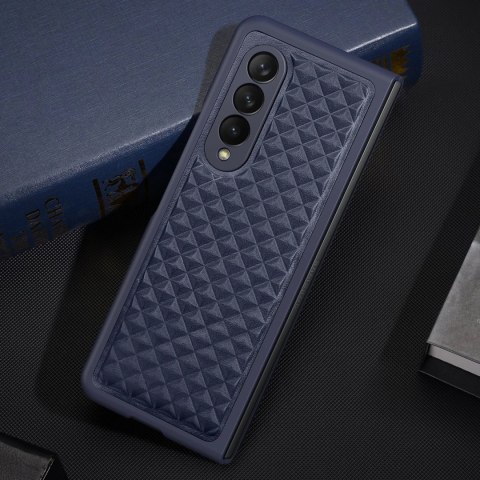 Dux Ducis Venice etui Samsung Galaxy Z Fold 4 skórzany pokrowiec niebieskie
