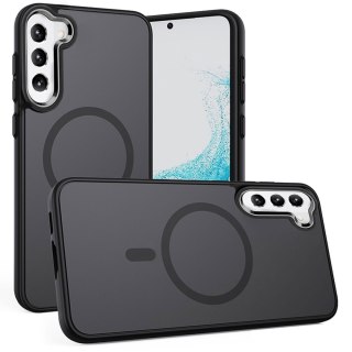 Etui matowe do Mag Safe Alogy Ring Mag Clear Case do ładowarek Qi do Samsung Galaxy S23 Czarne