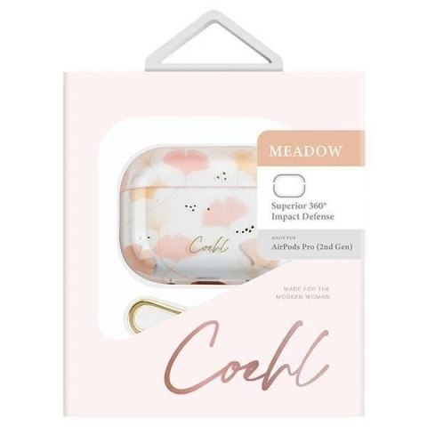Etui ochronne UNIQ Coehl Meadow do AirPods Pro 2 różowy/spring pink