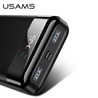 USAMS Powerbank PB38 30000mAh 18W 2xQC3.0+PD Fast Charge czarny/black 30KCD10301 (US-CD103)