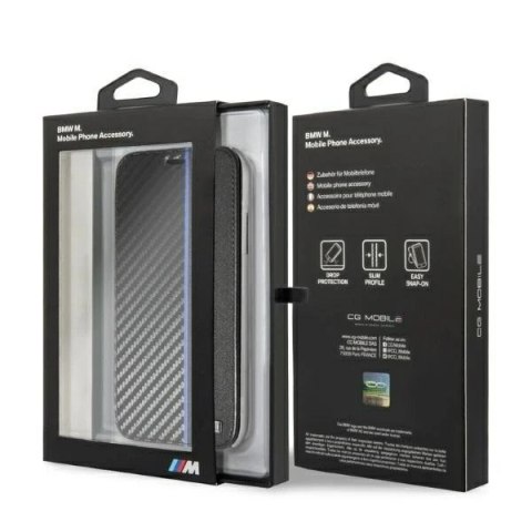 Etui ochronne na telefon BMW BMBKTRI61CAPNBK do Apple iPhone Xr book navy/niebieski Carbon