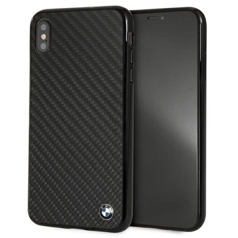 Etui ochronne na telefon hardcase BMW BMHCI65MBC do Apple iPhone Xs Max czarny/black Siganture-Carbon