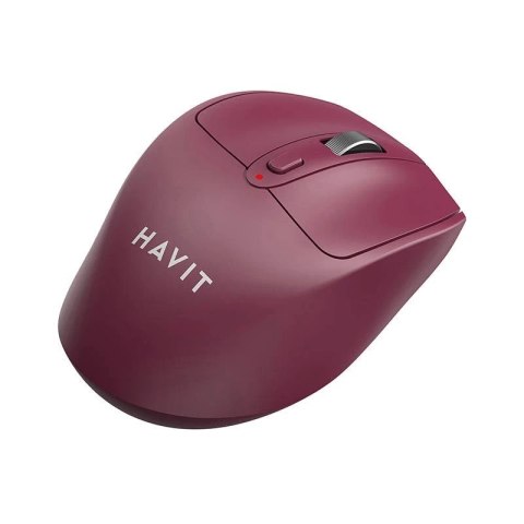 Bezprzewodowa mysz Havit MS61WB (bordowa)