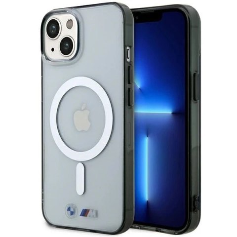 Etui BMW BMHMP14MHCRS do iPhone 14 Plus 6.7" hardcase Silver Ring MagSafe
