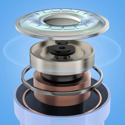 Słuchawki bezprzewodowe Acefast dokanałowe TWS Bluetooth jasnoniebieski (T6 ice blue)