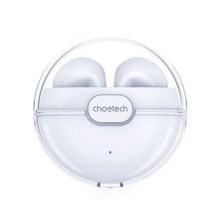 Słuchawki bezprzewodowe Choetech TWS z etui ładującym biały (BH-T08)