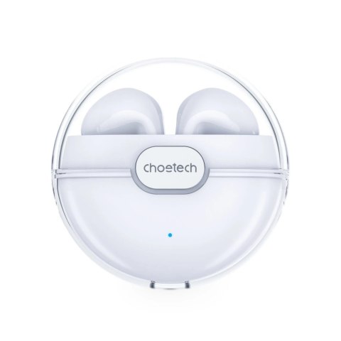 Słuchawki bezprzewodowe Choetech TWS z etui ładującym biały (BH-T08)