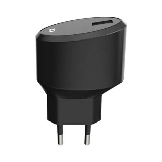Xqisit Ładowarka sieciowa USB EU- USB-C 2.4A czarny/black 32018