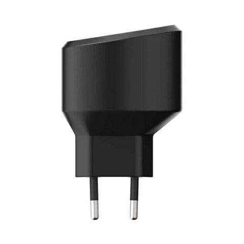 Xqisit Ładowarka sieciowa USB EU- USB-C 2.4A czarny/black 32018