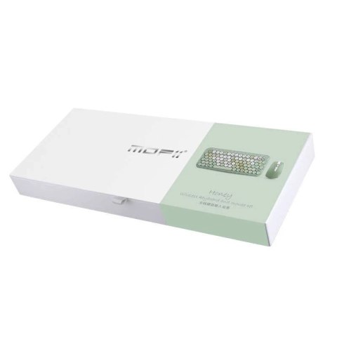 Bezprzewodowy zestaw klawiatura + myszka MOFII Honey 2.4G (zielony)