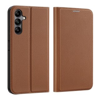 Dux Ducis Skin X2 etui Samsung Galaxy A34 5G pokrowiec z klapką portfel podstawka brązowe
