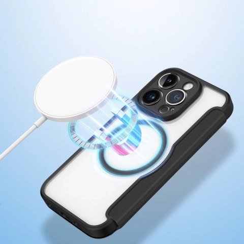 Dux Ducis Skin X Pro etui iPhone 14 Pro magnetyczny pokrowiec MagSafe z klapką czarny