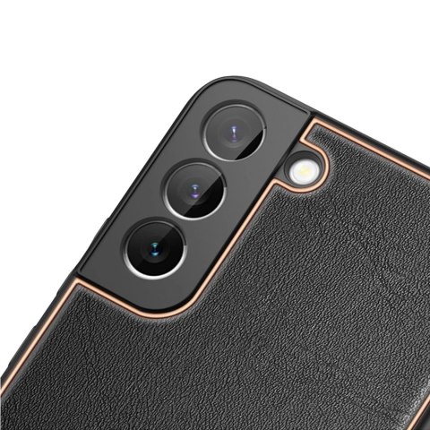 Dux Ducis Yolo eleganckie etui pokrowiec ze skóry ekologicznej Samsung Galaxy S22 czarny
