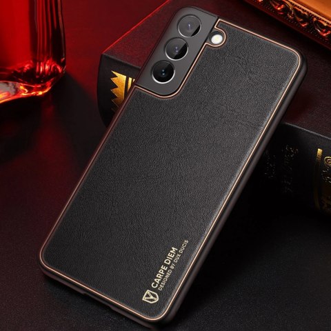Dux Ducis Yolo eleganckie etui pokrowiec ze skóry ekologicznej Samsung Galaxy S22 czarny