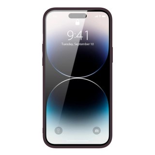 Dux Ducis Yolo etui iPhone 14 Pro Max elegancki pokrowiec ze skóry ekologicznej fioletowy