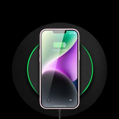 Dux Ducis Yolo etui iPhone 14 elegancki pokrowiec ze skóry ekologicznej różowy