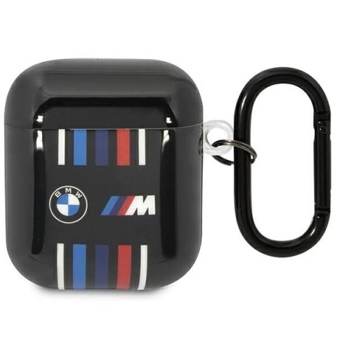 Etui BMW BMA222SWTK do AirPods 1/2 cover czarny/black Multiple Colored Lines