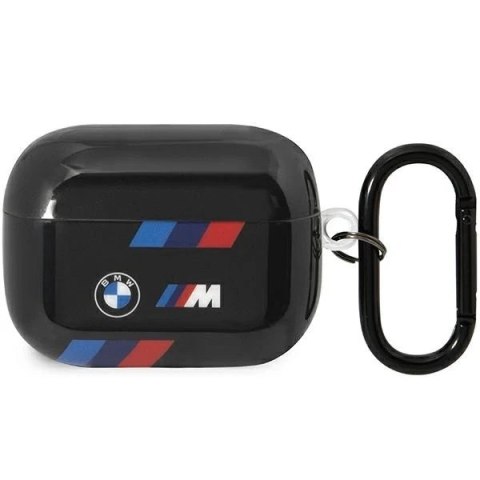 Etui BMW BMAP222SOTK do AirPods Pro 2 gen cover czarny/black Tricolor Stripes