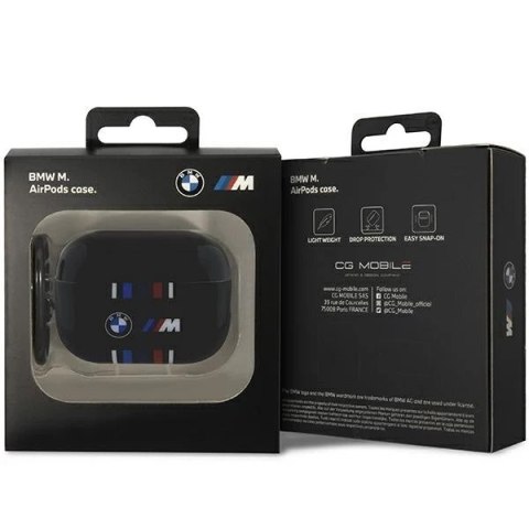 Etui BMW BMAP222SWTK do AirPods Pro 2 gen cover czarny/black Multiple Colored Lines