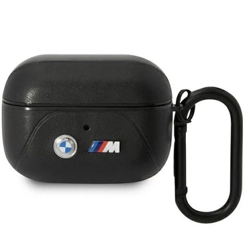 Etui BMW BMAP22PVTK do AirPods Pro cover czarny/black Leather Curved Line
