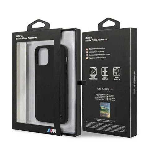 Etui BMW BMHCP12SMSILBK do iPhone 12 mini 5,4" hardcase Silicone M Collection