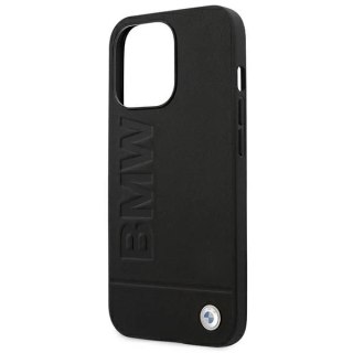 Etui BMW BMHCP14LSLLBK do iPhone 14 Pro 6,1" Leather Stamp