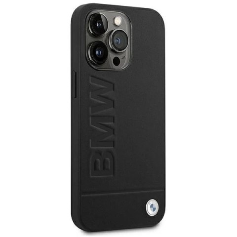 Etui BMW BMHCP14LSLLBK do iPhone 14 Pro 6,1" Leather Stamp