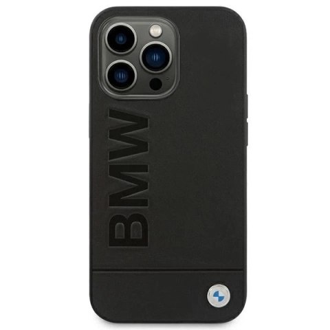Etui BMW BMHCP14LSLLBK do iPhone 14 Pro 6,1" Leather Stamp