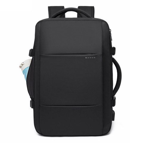 Plecak podróżny Bange BackPack biznesowy plecak rozszerzalny Torba pojemna do laptopa 17.3" z portem USB Czarny