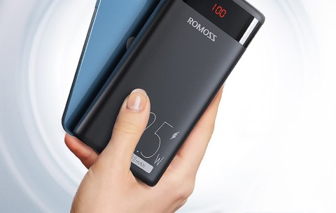 Powerbank Romoss Ares 20PF, PD 22.5W, 20000mAh (czarny)