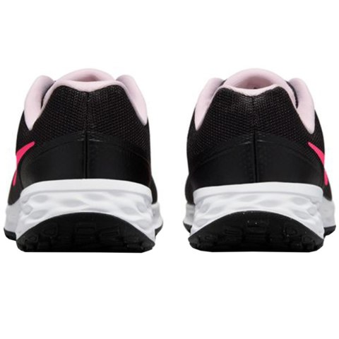 Buty dla dzieci Nike Revolution 6 NN (GS) czarno-różowe DD1096 007 Buty dla dzieci Nike Revolution 6 NN (GS) czarno-różowe DD1096 007