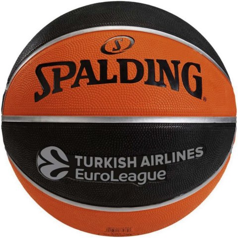 Piłka koszykowa Spalding Eurolige TF-150 pomarańczowo-czarna 84507Z Piłka koszykowa Spalding Eurolige TF-150 pomarańczowo-czarna 84507Z