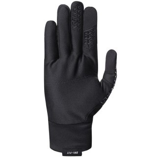 Rękawiczki męskie do biegania Nike Dri-Fit Tempo 360 czarno-srebrne NRGF4003