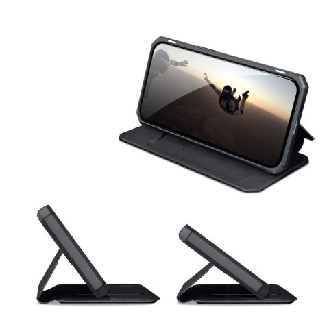 DUX DUCIS Skin X kabura etui pokrowiec z klapką iPhone 13 Pro czarny