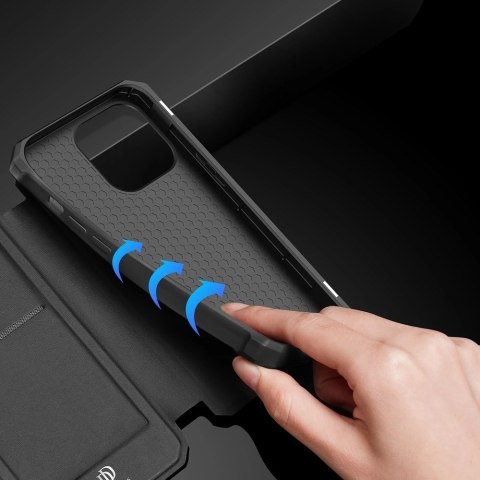DUX DUCIS Skin X kabura etui pokrowiec z klapką iPhone 13 Pro czarny