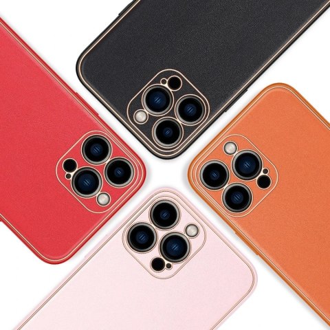 Dux Ducis Yolo eleganckie etui pokrowiec ze skóry ekologicznej do Apple iPhone 13 Pro Max czarny