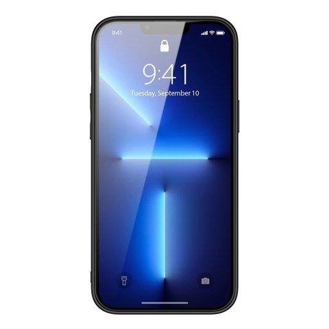 Dux Ducis Yolo eleganckie etui pokrowiec ze skóry ekologicznej do Apple iPhone 13 Pro Max czarny