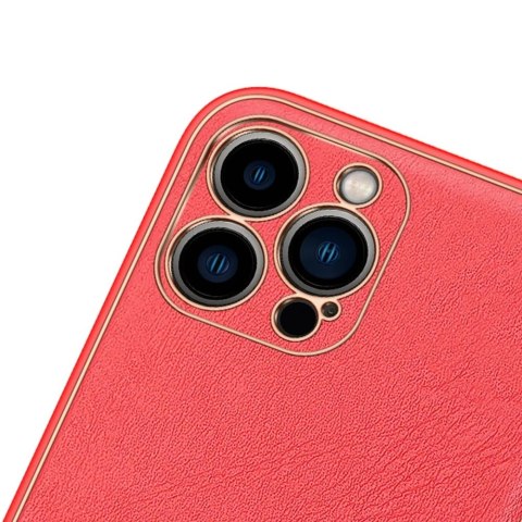Dux Ducis Yolo eleganckie etui pokrowiec ze skóry ekologicznej do Apple iPhone 13 Pro czerwony