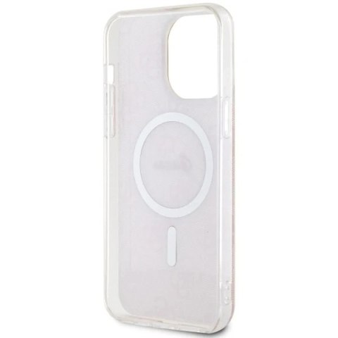 Etui na telefon Guess GUHMP14XH4STP do Apple iPhone 14 Pro Max 6,7" różowy/pink hardcase 4G MagSafe