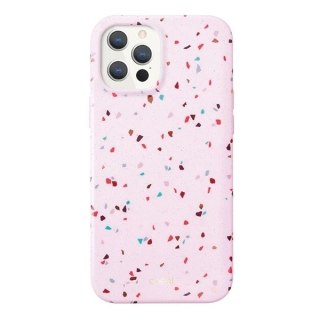 Etui na telefon UNIQ Coehl Terrazzo do iPhone 12/12 Pro różowy/blush pink