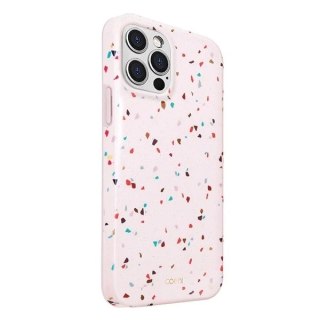 Etui na telefon UNIQ Coehl Terrazzo do iPhone 12/12 Pro różowy/blush pink