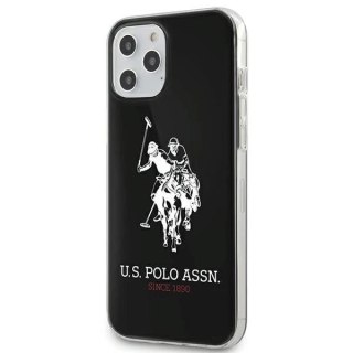 Etui na telefon US Polo Shiny Big Logo do iPhone 12/12 Pro czarny