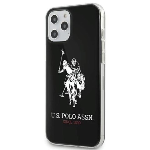Etui na telefon US Polo Shiny Big Logo do iPhone 12/12 Pro czarny