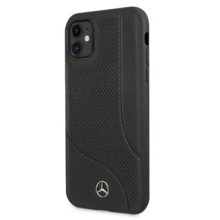 Etui ochronne Mercedes MEHCN61CDOBK do Apple iPhone 11 / Xr 6,1" czarny/black hardcase Leather Perforated Area