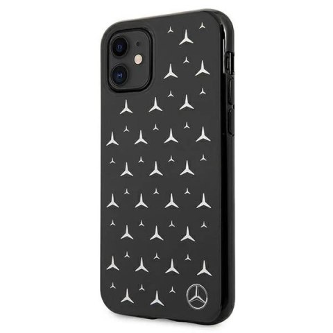 Etui ochronne Mercedes MEHCN61ESPBK do Apple iPhone 11 / Xr 6,1" czarny/black hardcase Silver Stars Pattern
