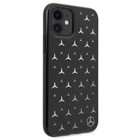 Etui ochronne Mercedes MEHCN61ESPBK do Apple iPhone 11 / Xr 6,1" czarny/black hardcase Silver Stars Pattern