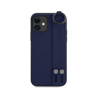 Etui ochronne Mercedes MEHCP12SLSSNA do Apple iPhone 12 mini 5,4" niebieski/navy hardcase Strap Line
