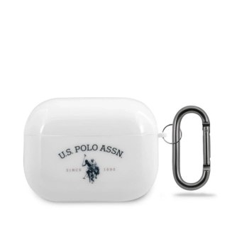 Etui ochronne na słuchawki US Polo Shiny do Apple AirPods Pro biały